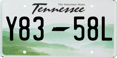TN license plate Y8358L