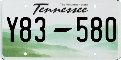 TN license plate Y8358O