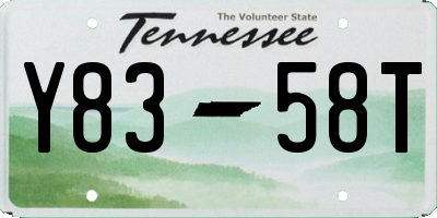 TN license plate Y8358T
