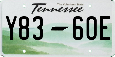 TN license plate Y8360E