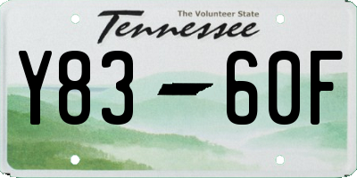 TN license plate Y8360F