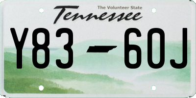 TN license plate Y8360J