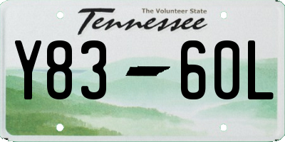 TN license plate Y8360L