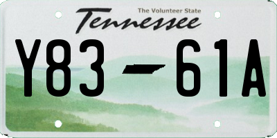 TN license plate Y8361A