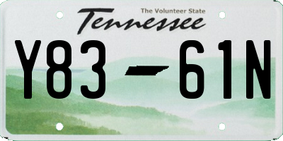 TN license plate Y8361N