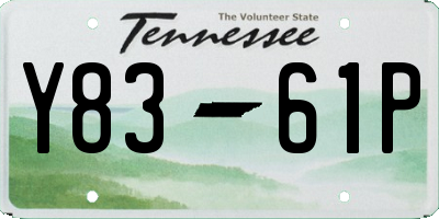 TN license plate Y8361P