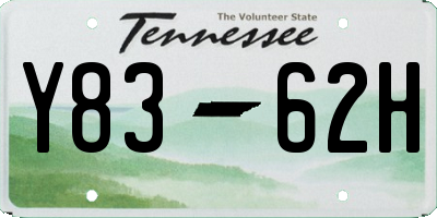 TN license plate Y8362H