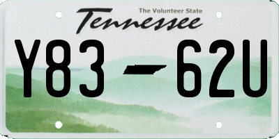 TN license plate Y8362U