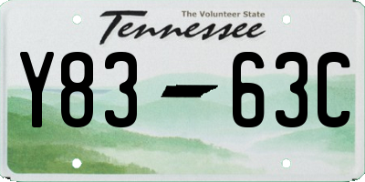 TN license plate Y8363C