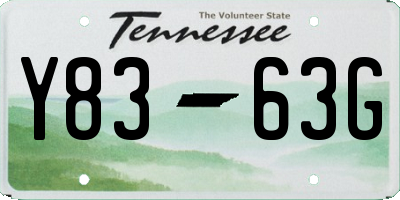 TN license plate Y8363G