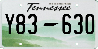 TN license plate Y8363O