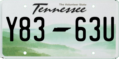 TN license plate Y8363U