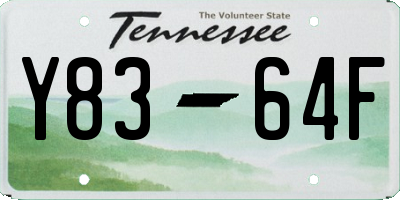 TN license plate Y8364F