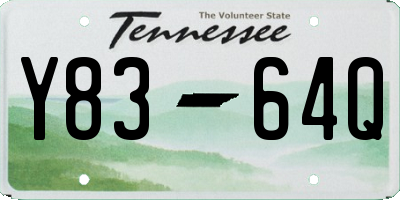 TN license plate Y8364Q