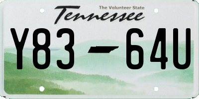 TN license plate Y8364U