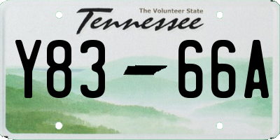 TN license plate Y8366A