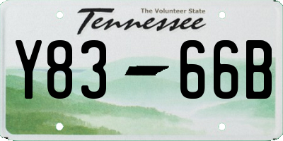 TN license plate Y8366B