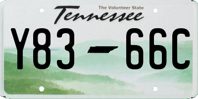 TN license plate Y8366C