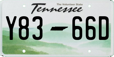 TN license plate Y8366D