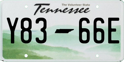 TN license plate Y8366E