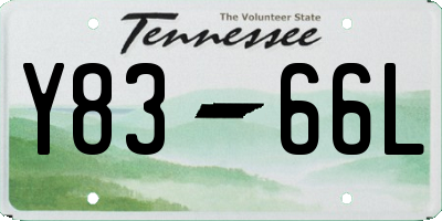 TN license plate Y8366L