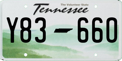 TN license plate Y8366O