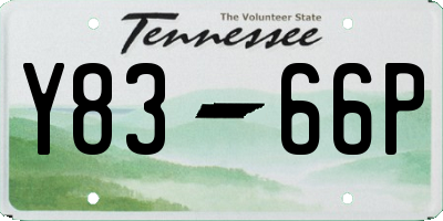 TN license plate Y8366P