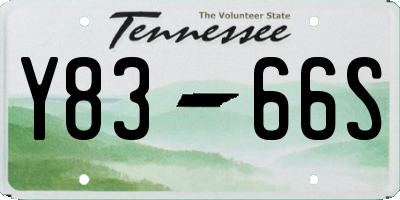 TN license plate Y8366S