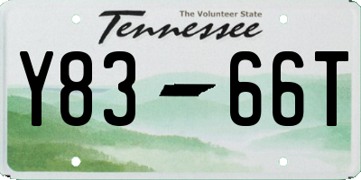 TN license plate Y8366T