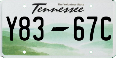 TN license plate Y8367C