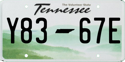 TN license plate Y8367E