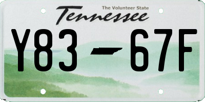 TN license plate Y8367F