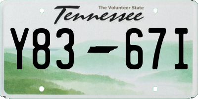 TN license plate Y8367I