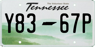 TN license plate Y8367P