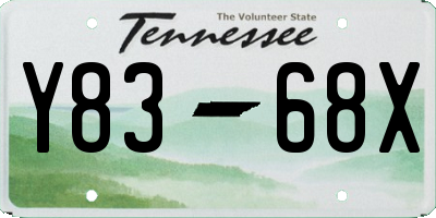 TN license plate Y8368X