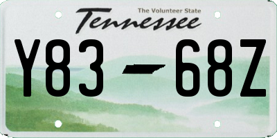 TN license plate Y8368Z