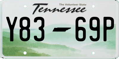 TN license plate Y8369P