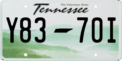 TN license plate Y8370I