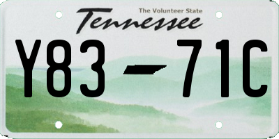 TN license plate Y8371C
