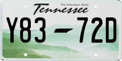 TN license plate Y8372D