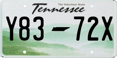 TN license plate Y8372X