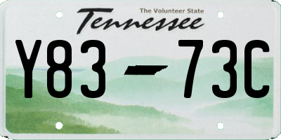 TN license plate Y8373C