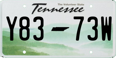 TN license plate Y8373W