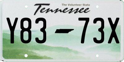 TN license plate Y8373X