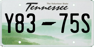TN license plate Y8375S
