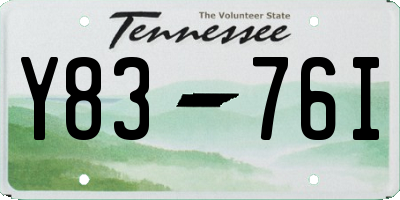 TN license plate Y8376I