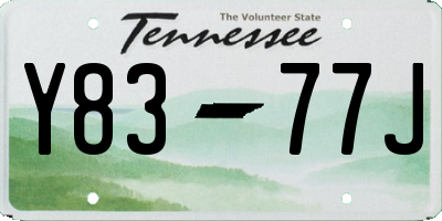 TN license plate Y8377J