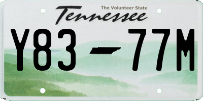 TN license plate Y8377M