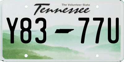 TN license plate Y8377U