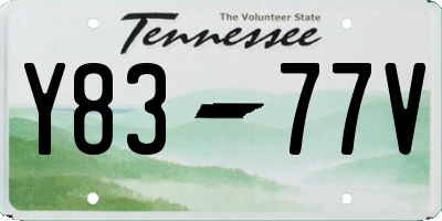 TN license plate Y8377V